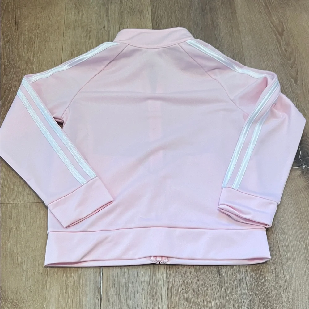 Adidas Light Pink Zip-Up Jacket 6X Girls